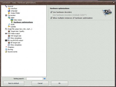 Hardware Options Optimizations